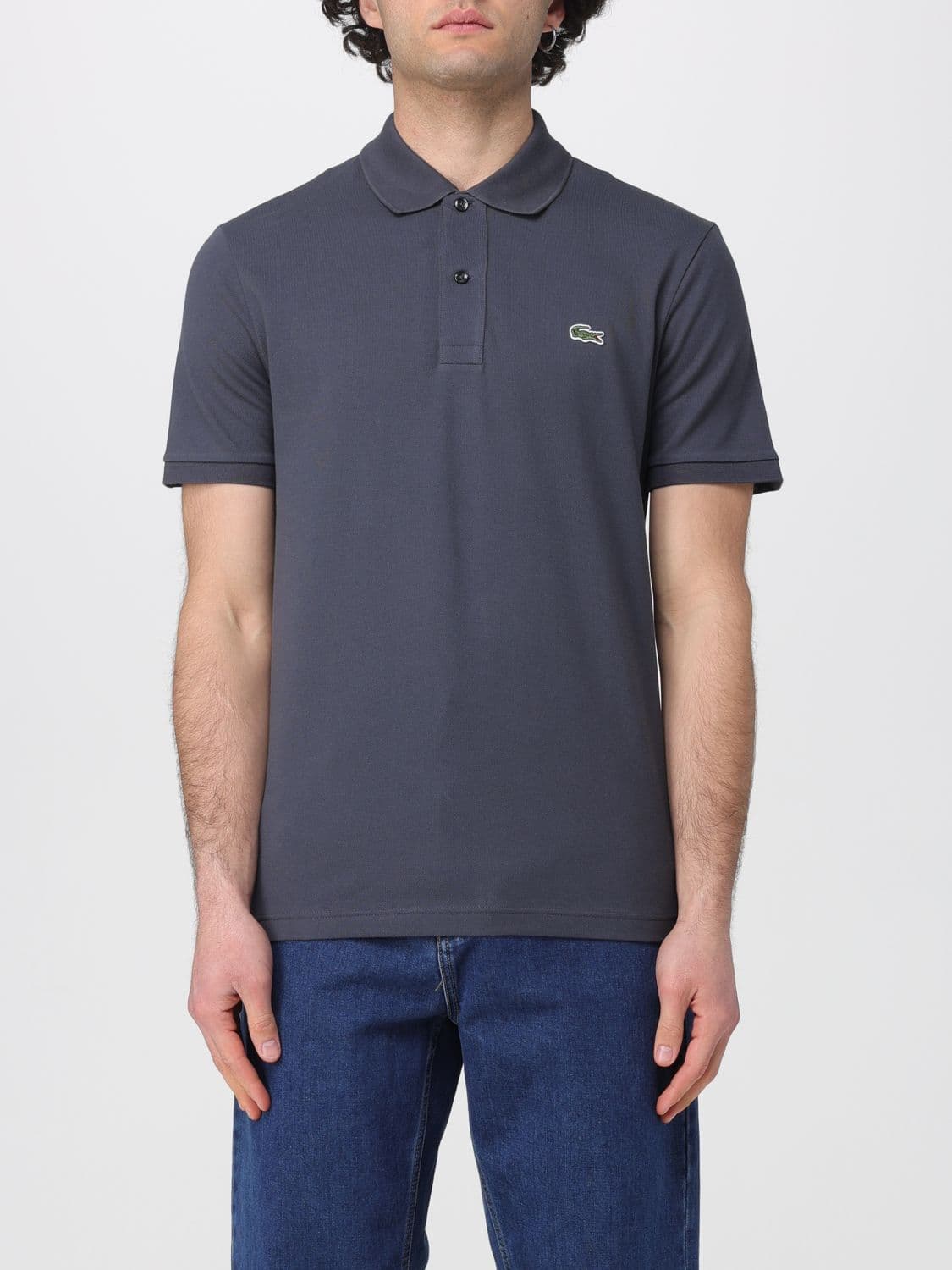 Lacoste Polo Shirt Men color Charcoal