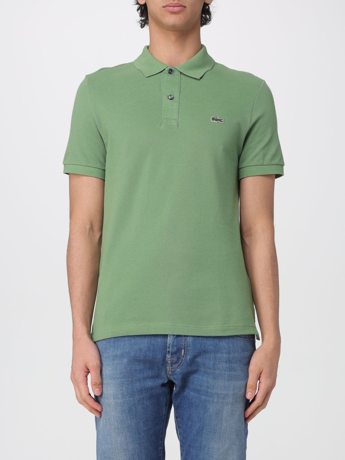 Lacoste Polo Shirt Men color Sage