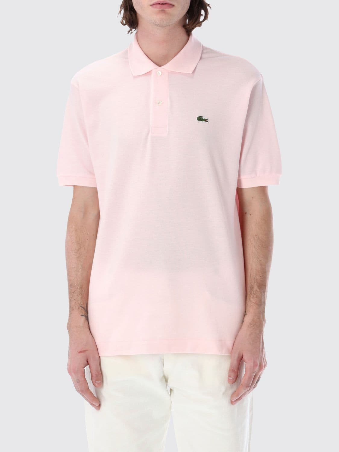 Lacoste Polo Shirt Men color Pink