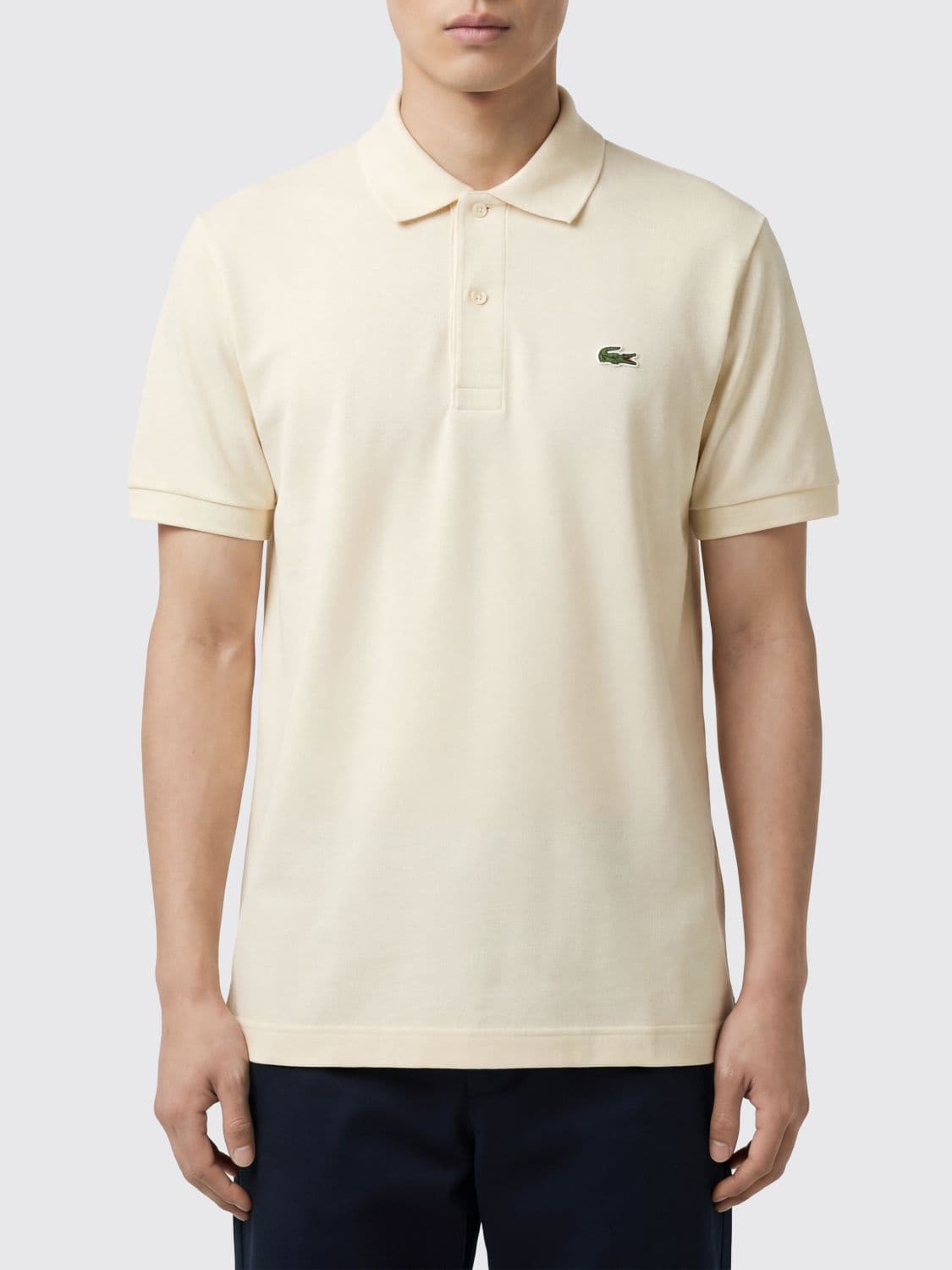 Lacoste Polo Shirt Men color Cream