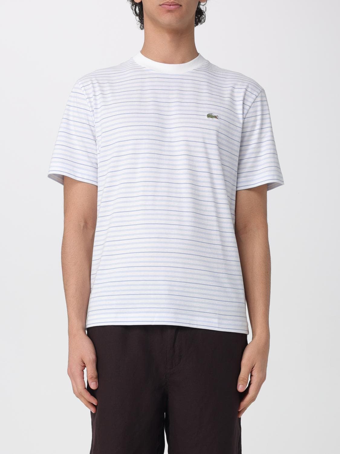 Lacoste T-Shirt Men color Gnawed Blue