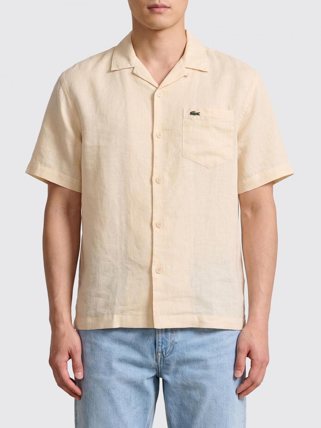 Lacoste Shirt Men color Beige