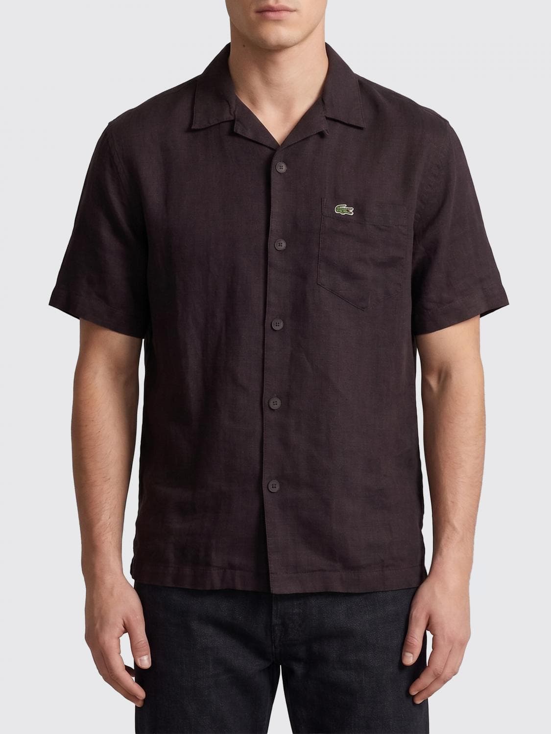 Lacoste Shirt Men color Dark