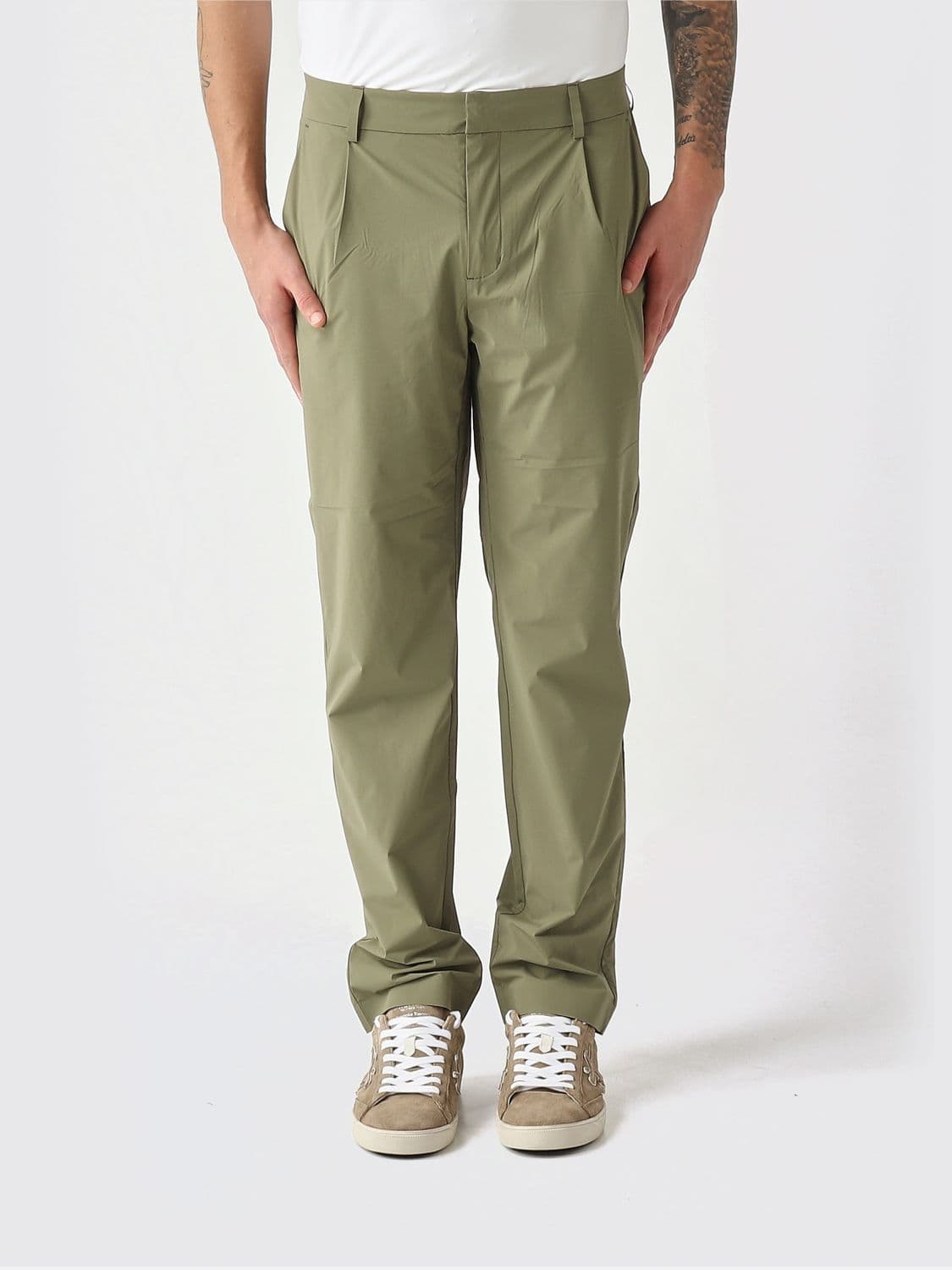 K-Way Pants Men color Lichen