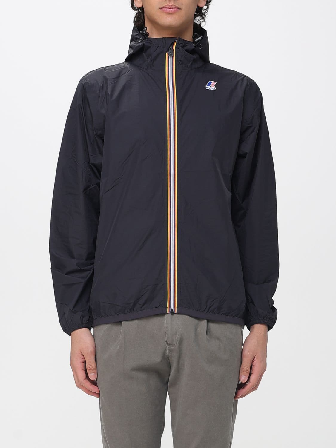 K-Way Jacket Men color Black