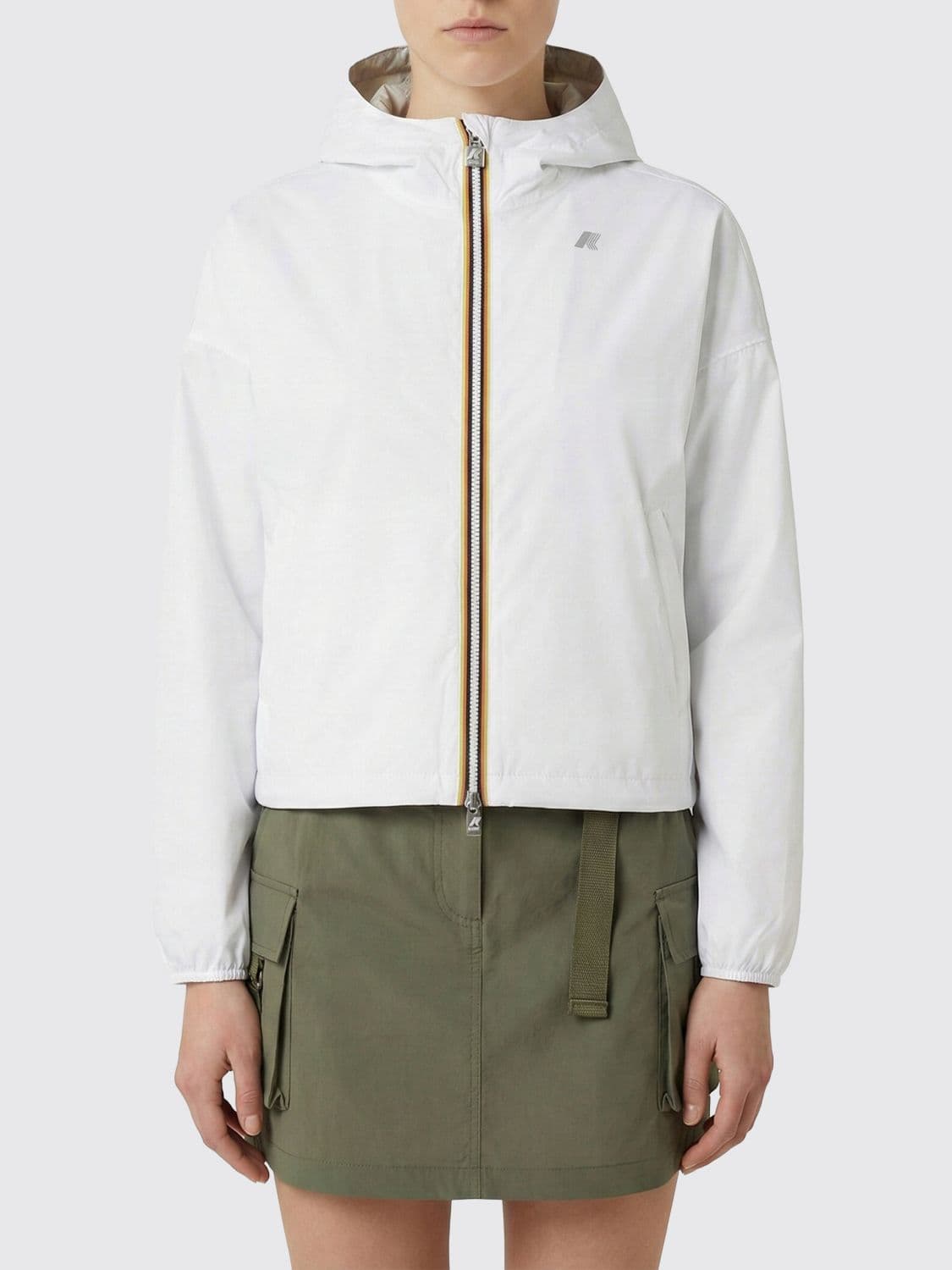 K-Way Jacket Woman color White