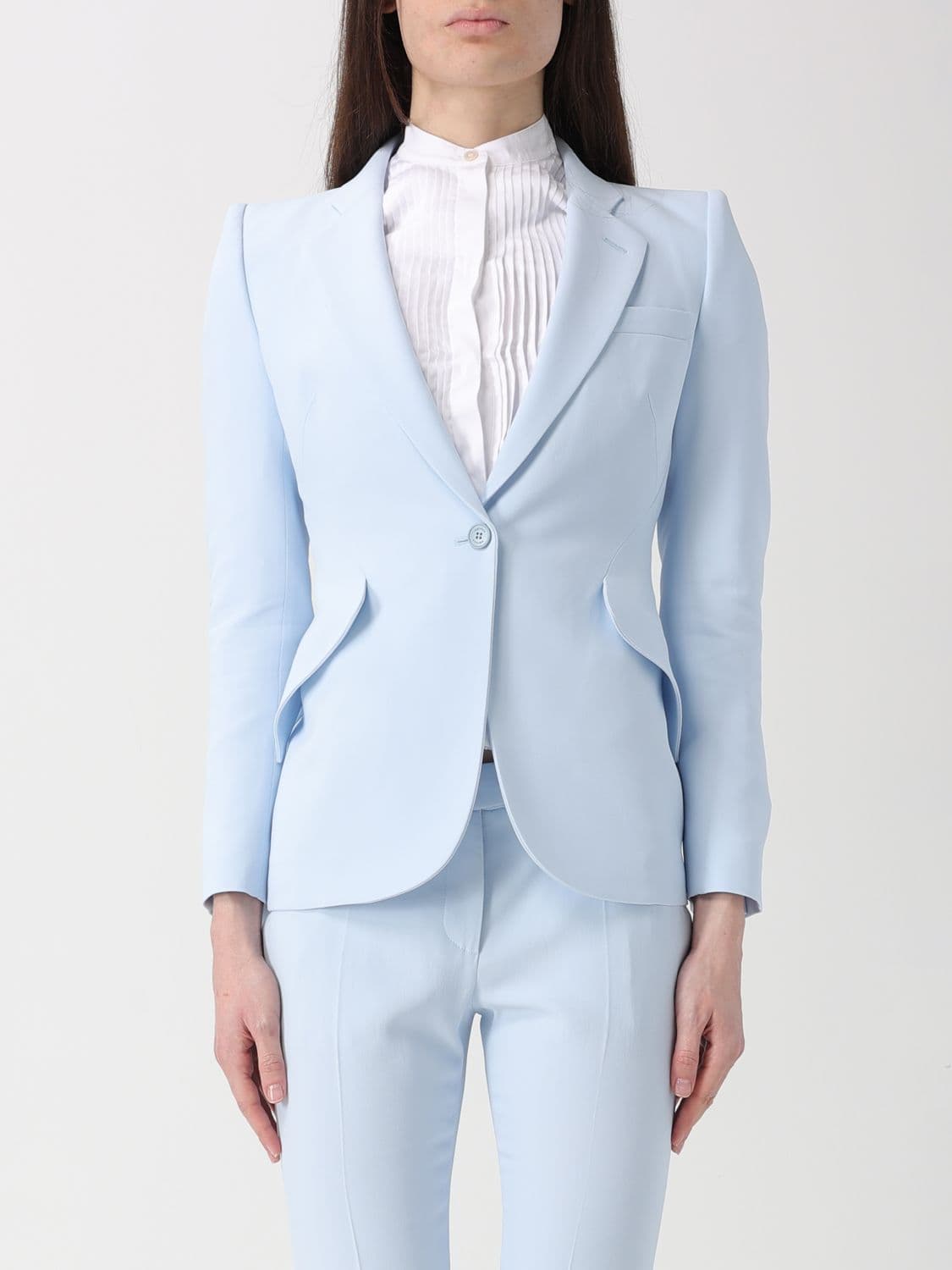 Mcqueen Jacket Woman color Sky Blue