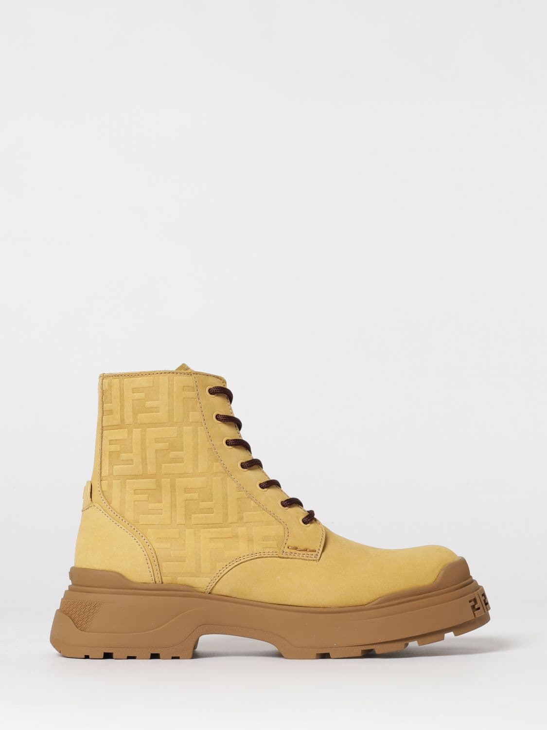 Fendi Boot Men color Ocher