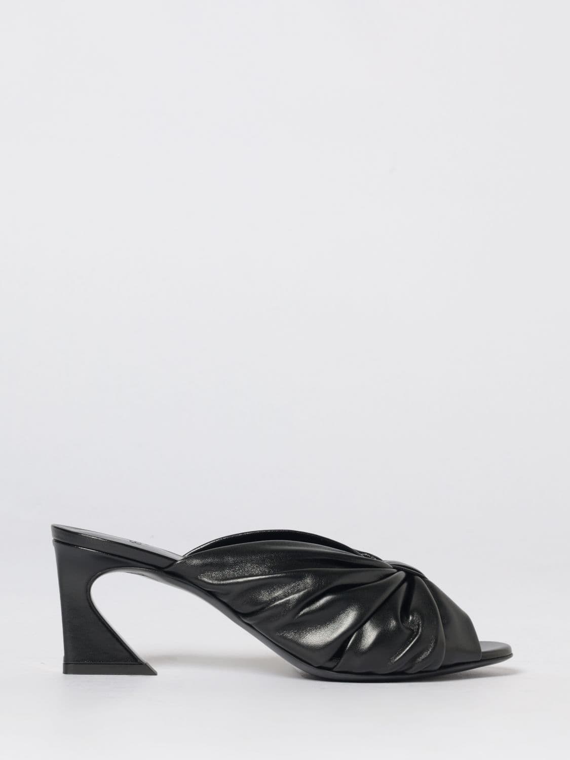 Fendi Heeled Sandal Woman color Black