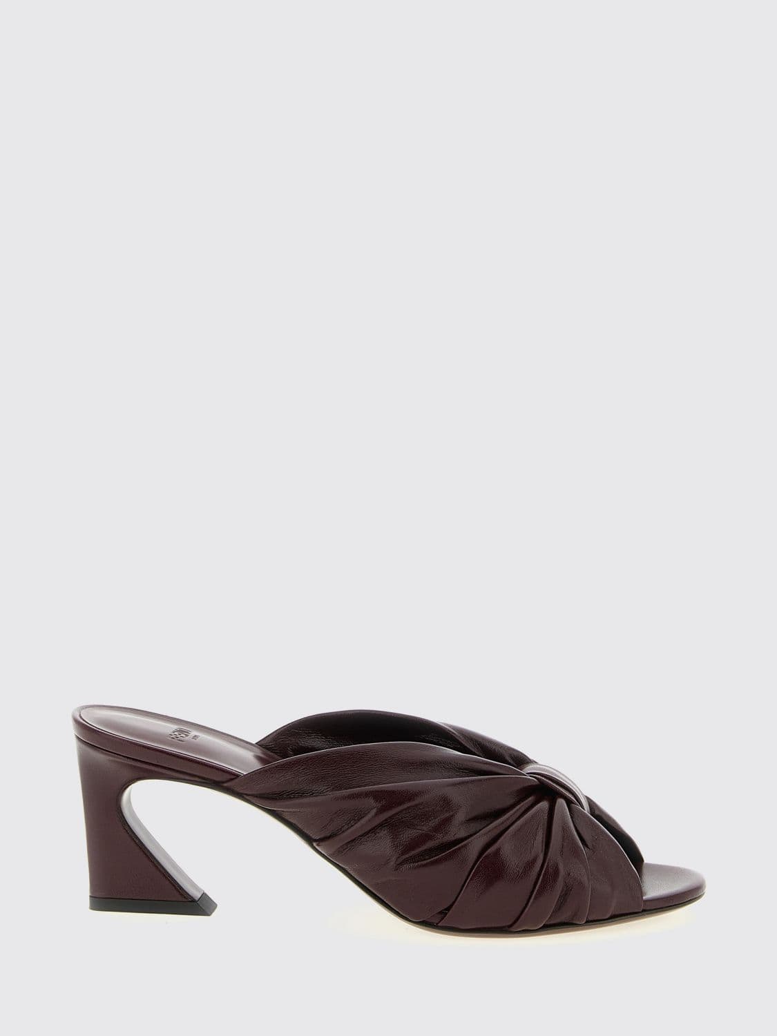 Fendi Heeled Sandal Woman color Burgundy
