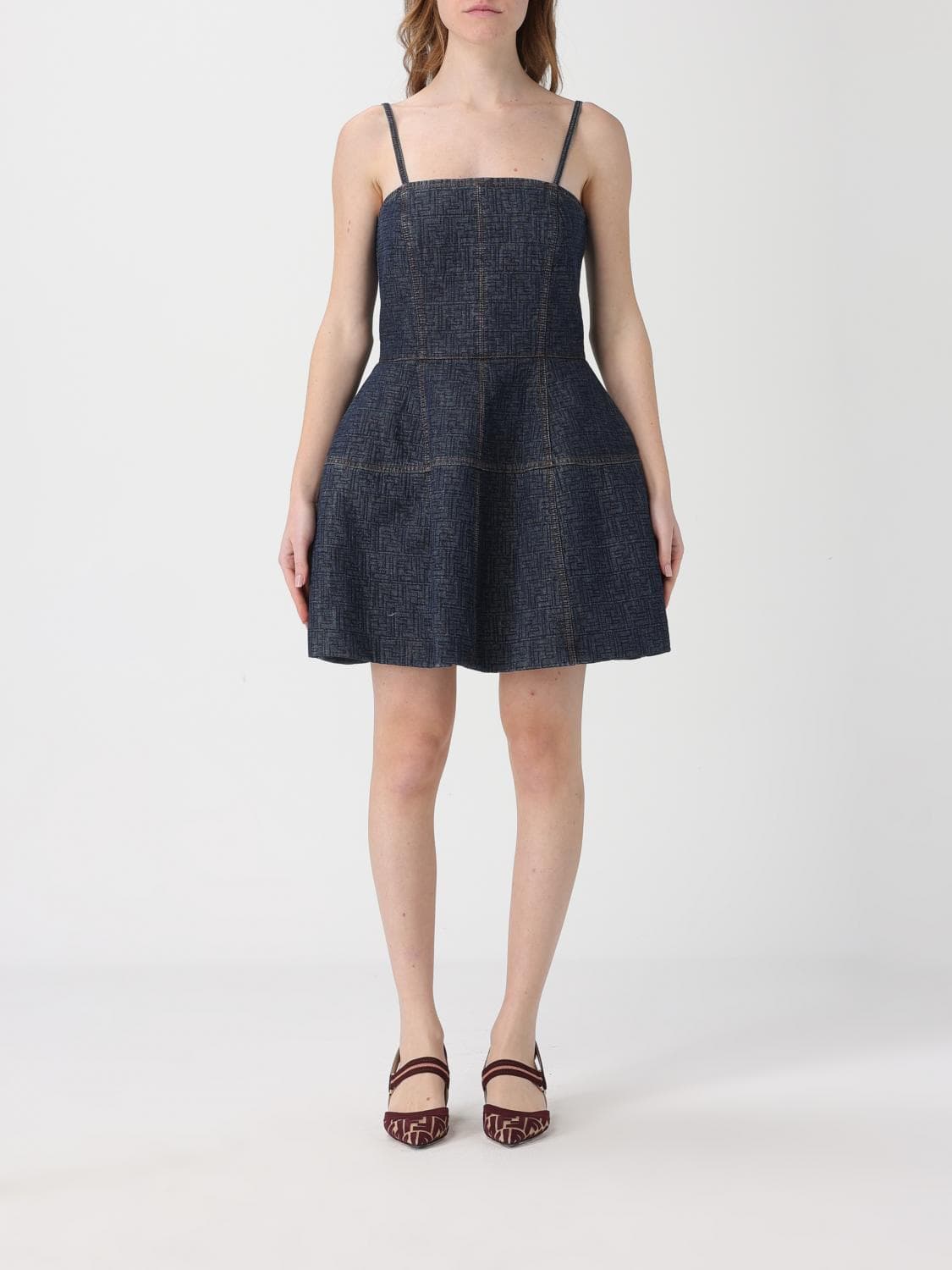 Fendi Dress Woman color Blue