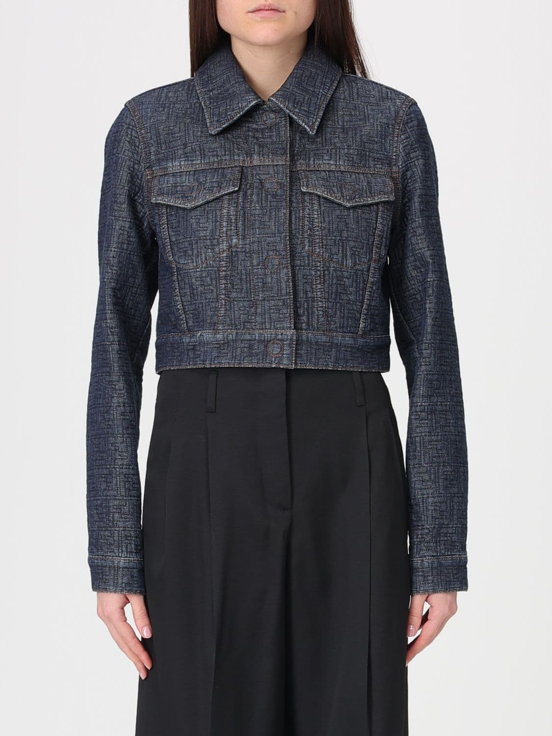 Fendi Jacket Woman color Blue
