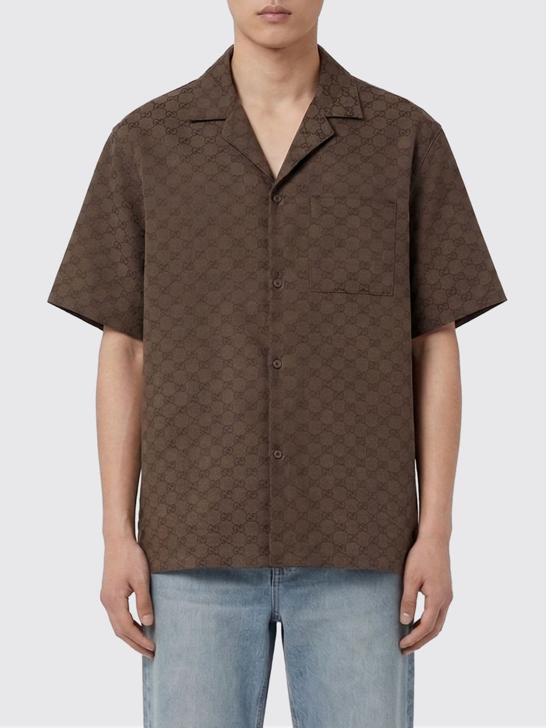 Gucci Shirt Men color Dark
