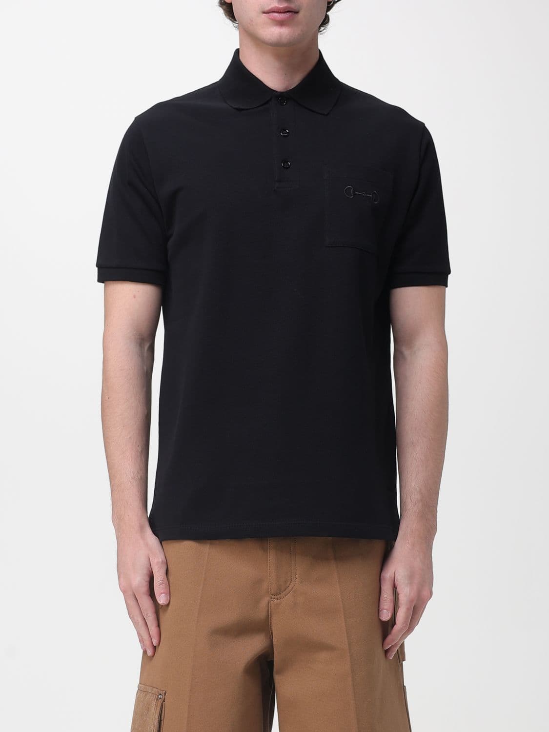 Gucci Polo Shirt Men color Black