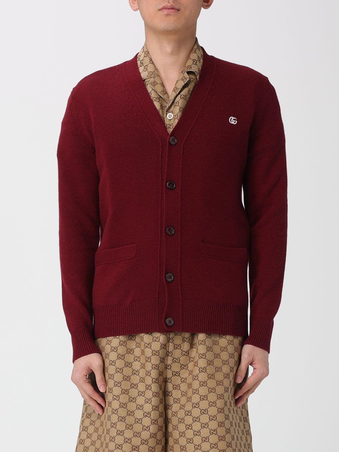 Gucci Sweater Men color Burgundy