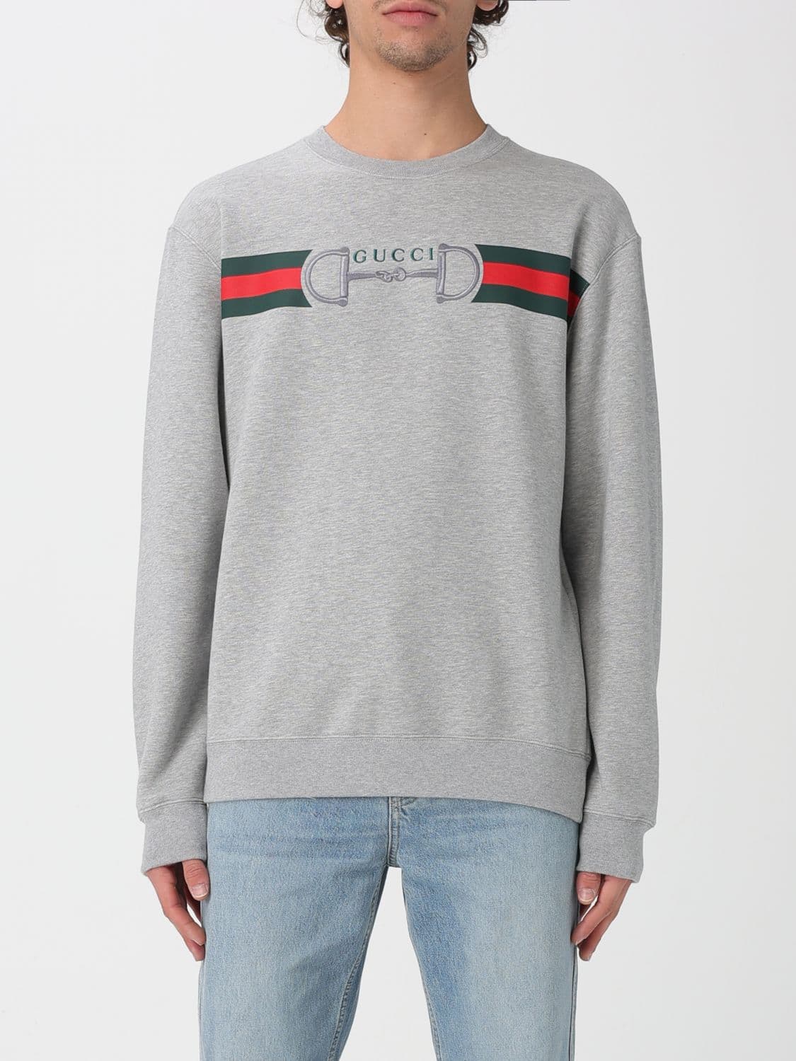 Gucci Sweatshirt Men color Grey
