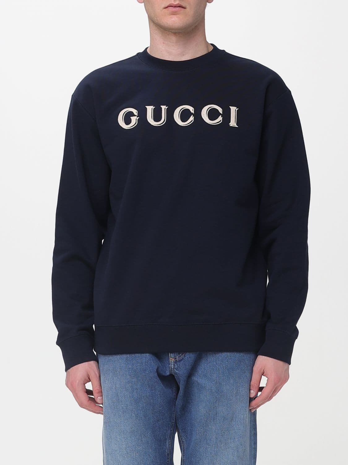 Gucci Sweatshirt Men color Navy