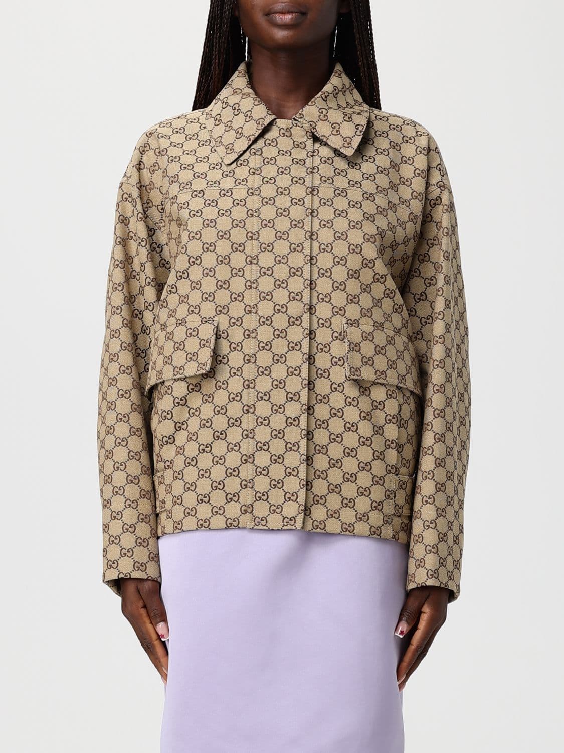 Gucci Jacket Woman color Camel