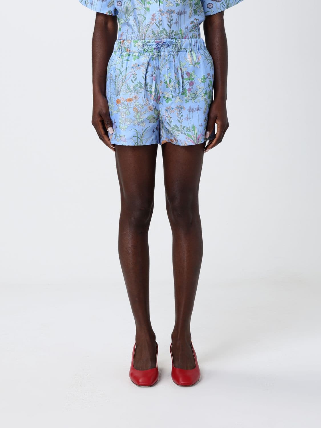 Gucci Shorts Woman color Gnawed Blue