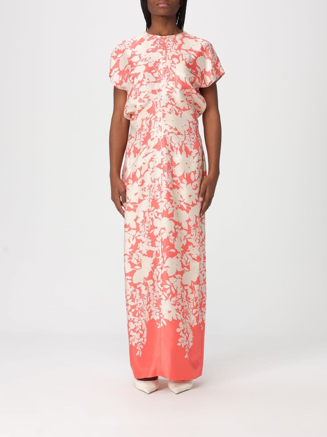 Agnona Dress Woman color Coral · 42