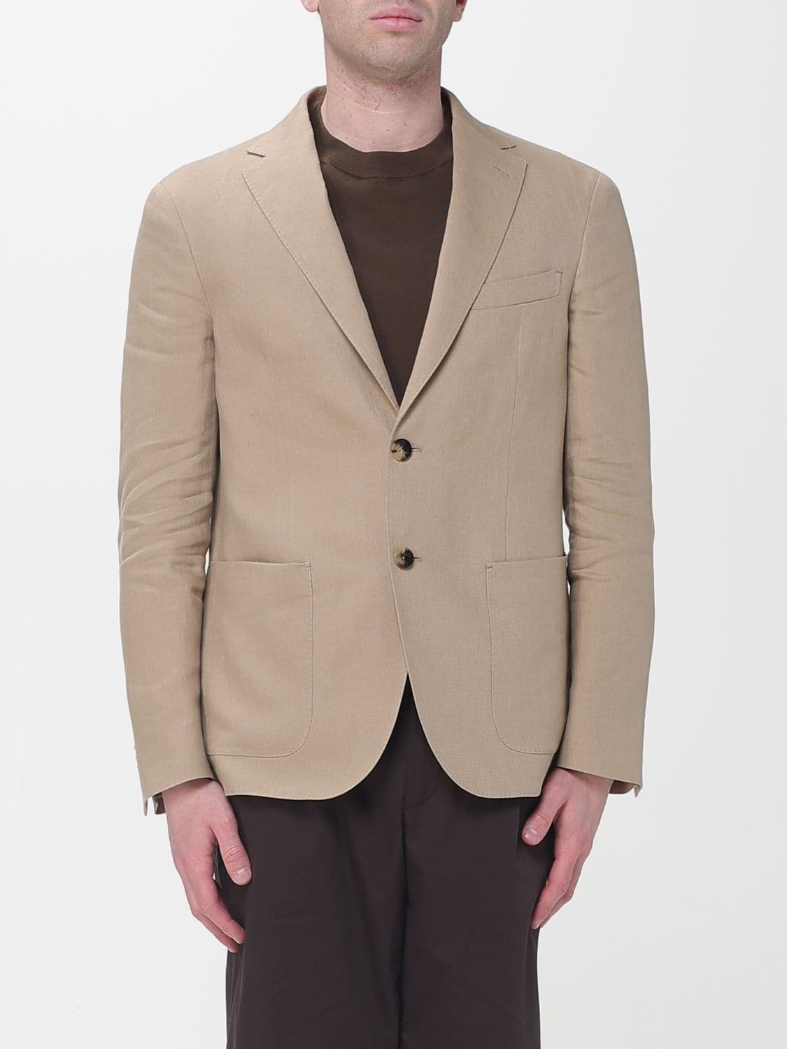 Agnona Jacket Men color Kaki