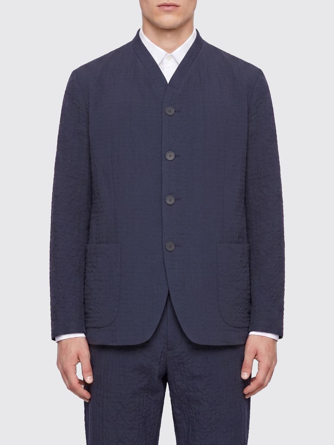 Giorgio Armani Jacket Men color Navy