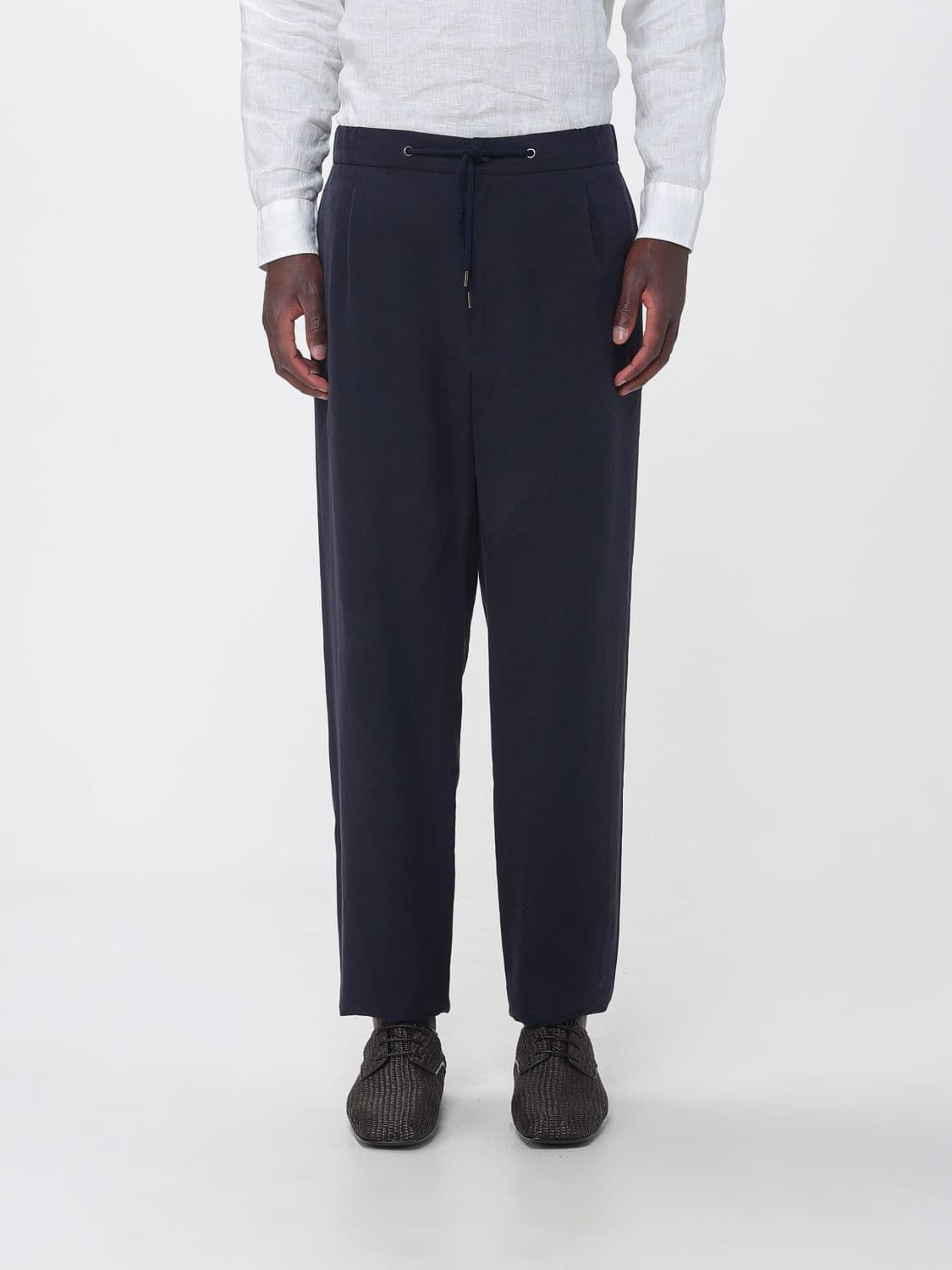 Giorgio Armani Pants Men color Blue