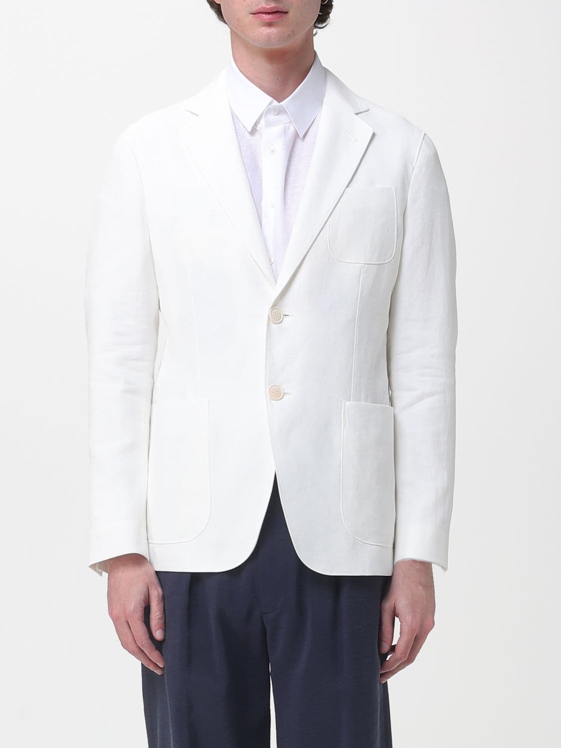 Giorgio Armani Jacket Men color Yellow Cream
