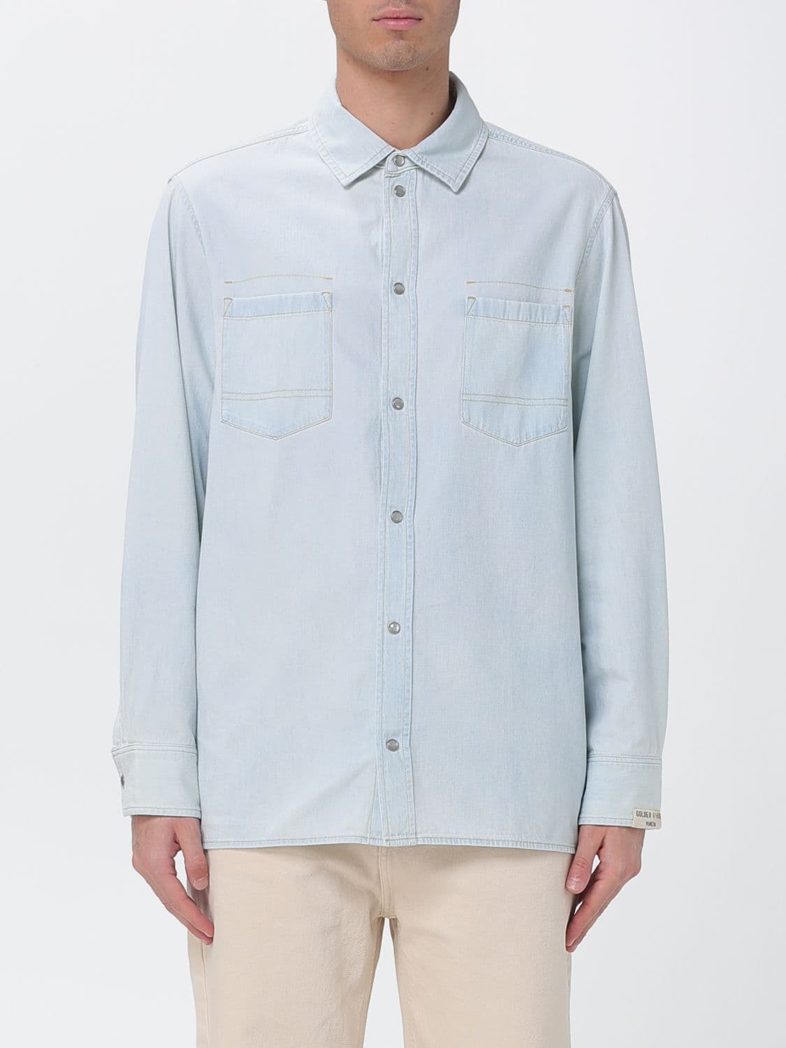 Golden Goose Shirt Men color Stone Washed