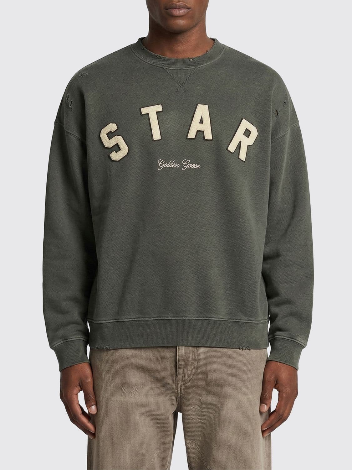 Golden Goose Sweatshirt Men color Charcoal