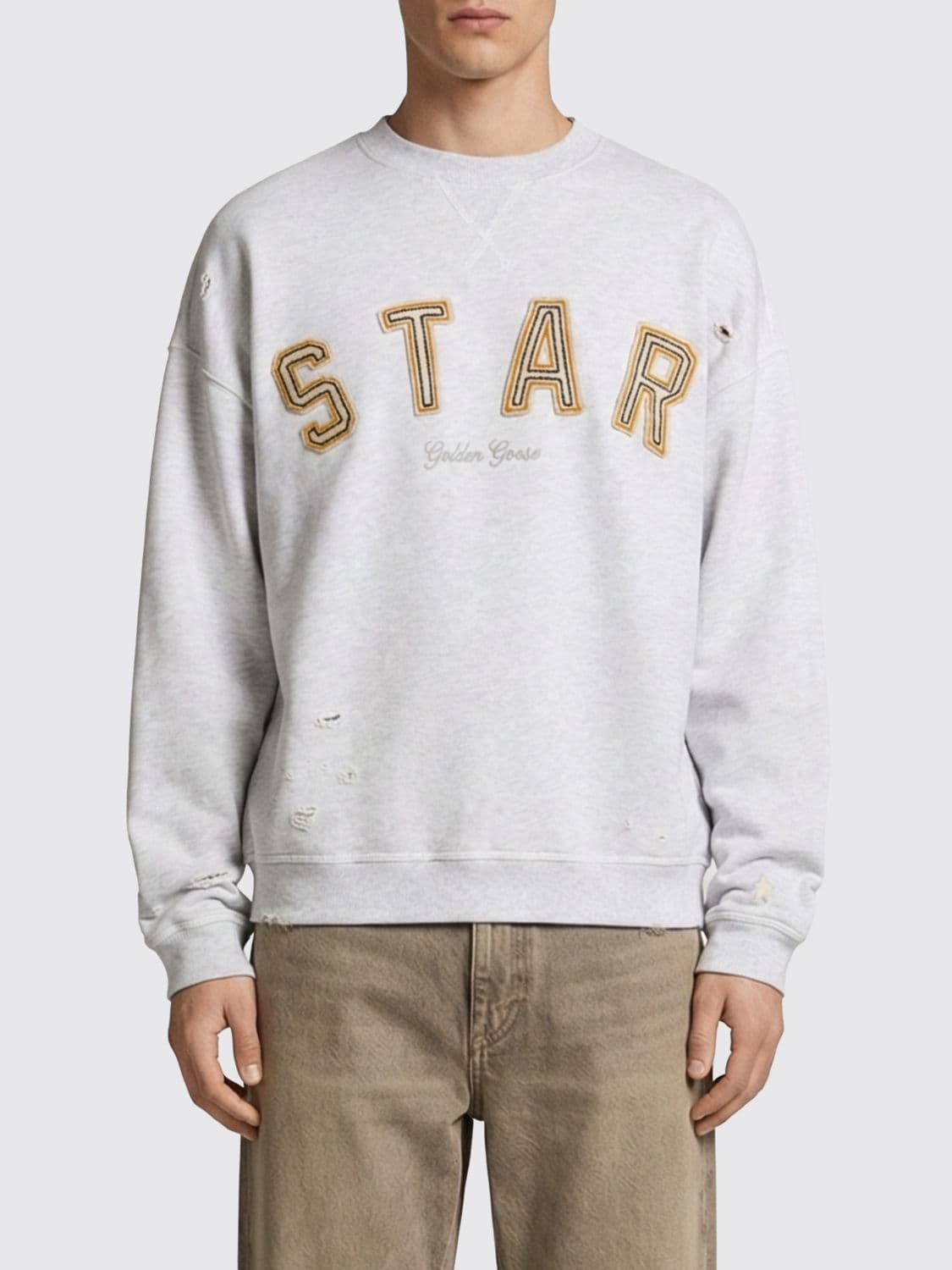 Golden Goose Sweatshirt Men color Grey