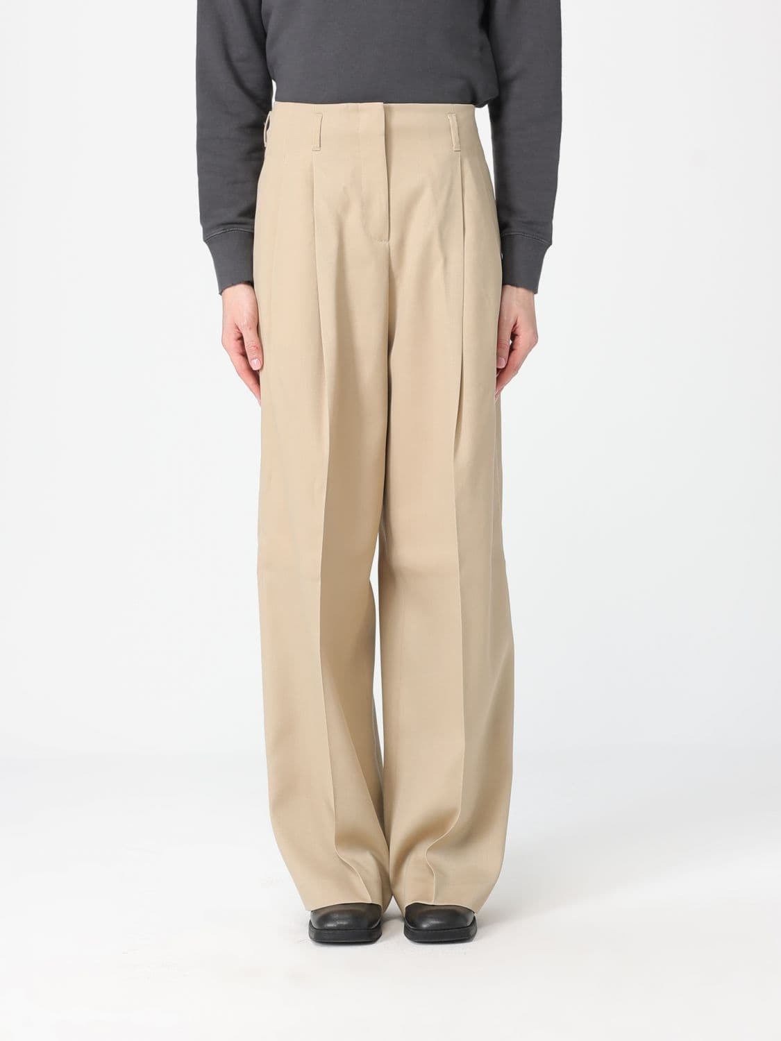 Golden Goose Pants Woman color Sand