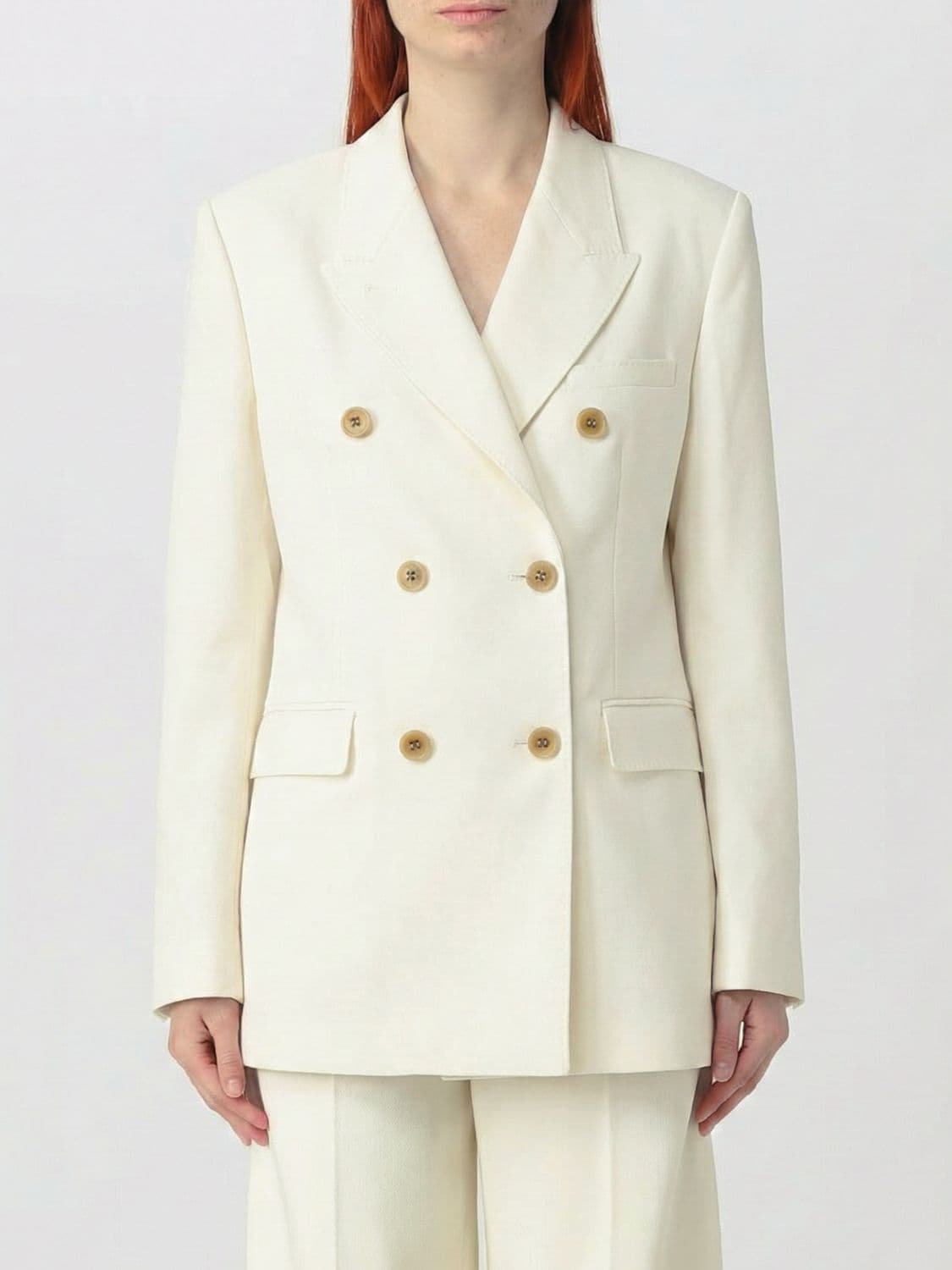 Golden Goose Jacket Woman color Yellow Cream