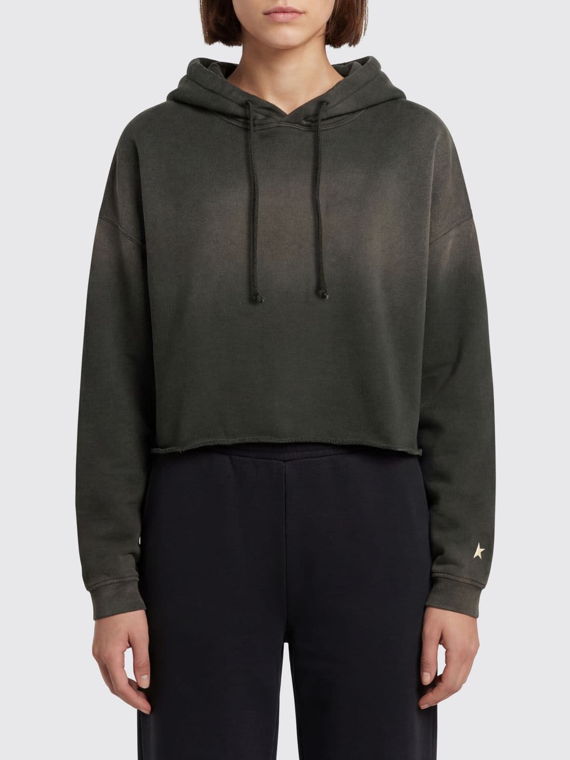 Golden Goose Sweatshirt Woman color Charcoal