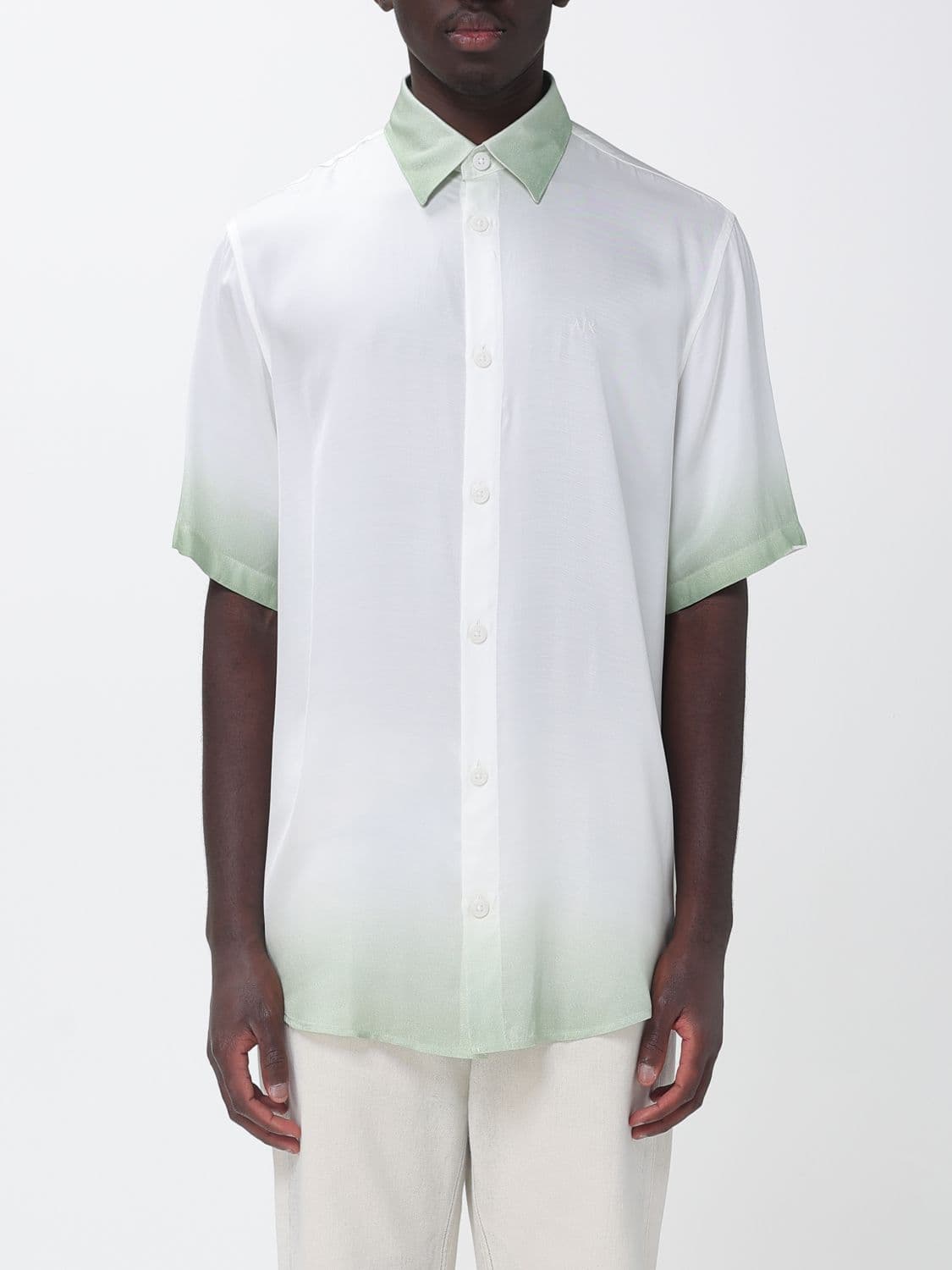 Armani Exchange Shirt Men color Sage · XL