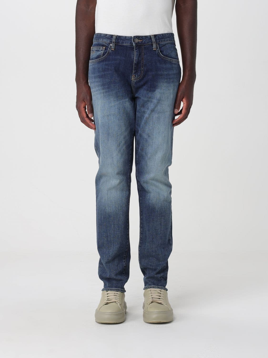 Armani Exchange Jeans Men color Denim