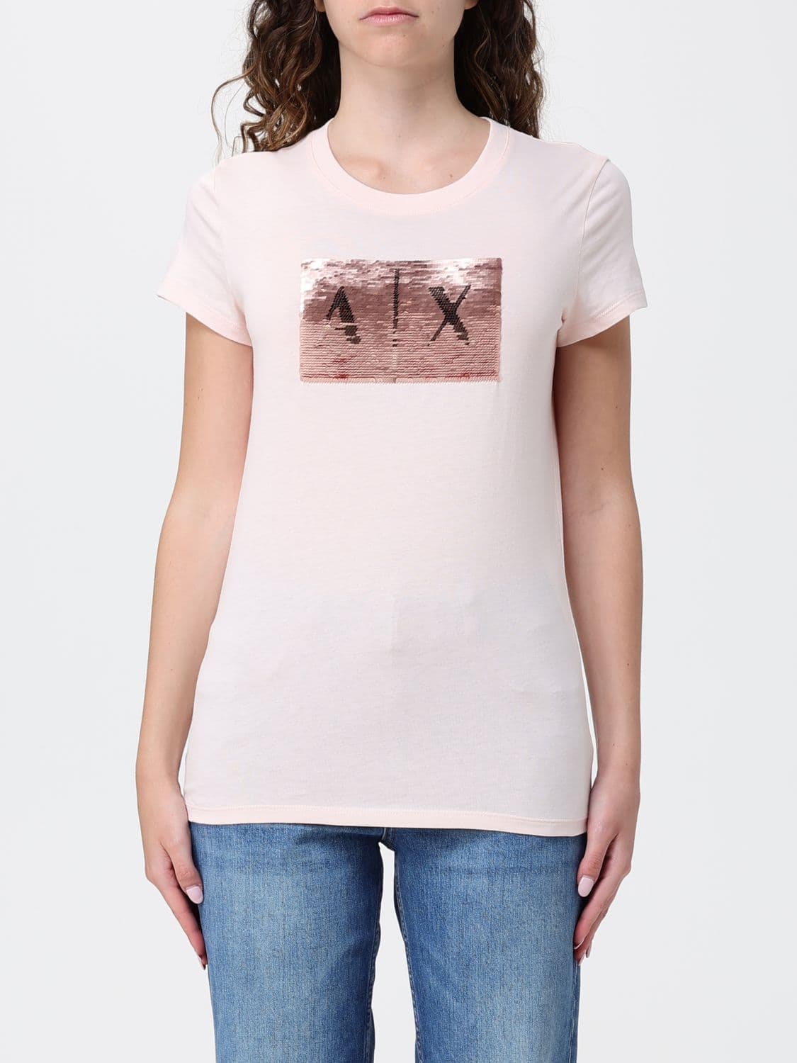 Armani Exchange T-Shirt Woman color Pink