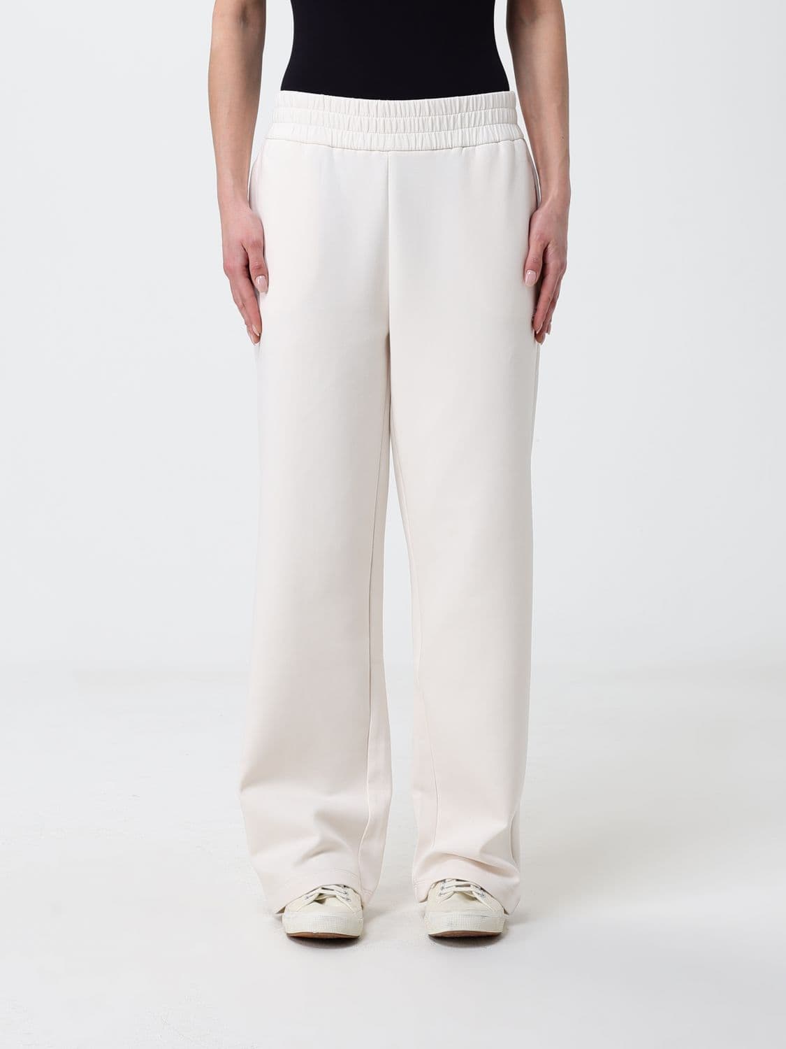 Armani Exchange Pants Woman color Yellow Cream
