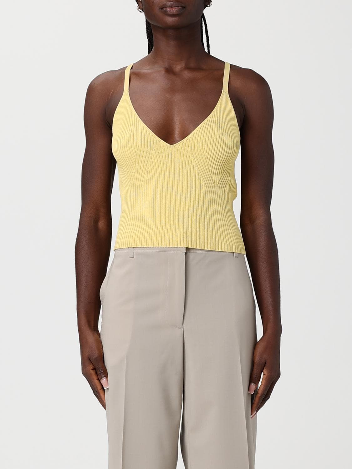 Armani Exchange Top Woman color Yellow