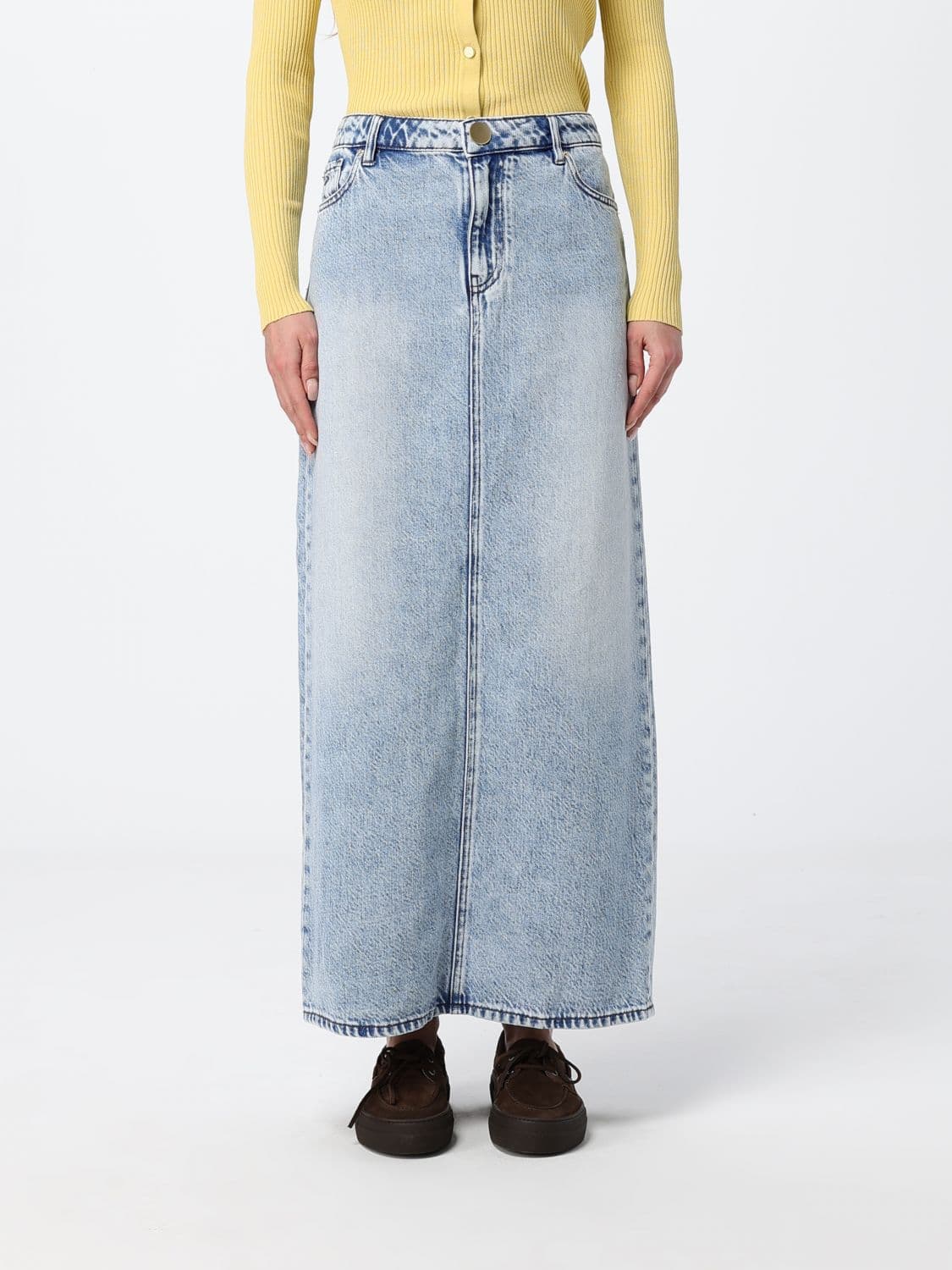 Armani Exchange Skirt Woman color Stone Washed