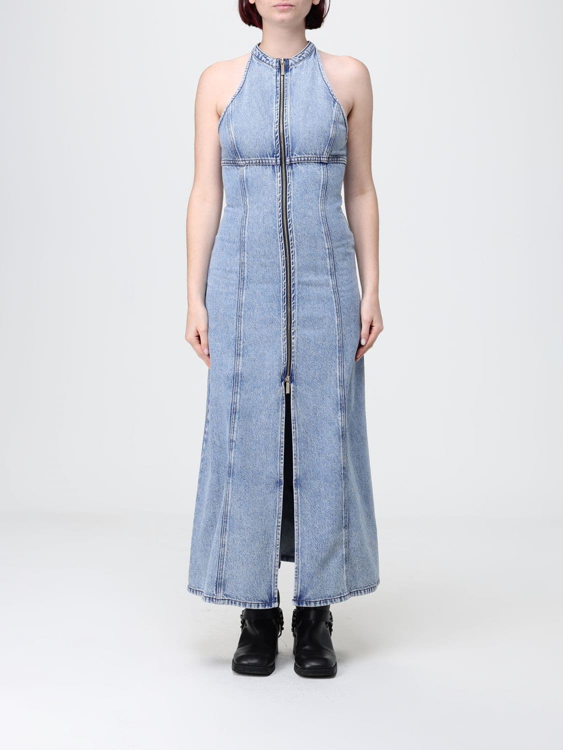 Armani Exchange Dress Woman color Stone Washed