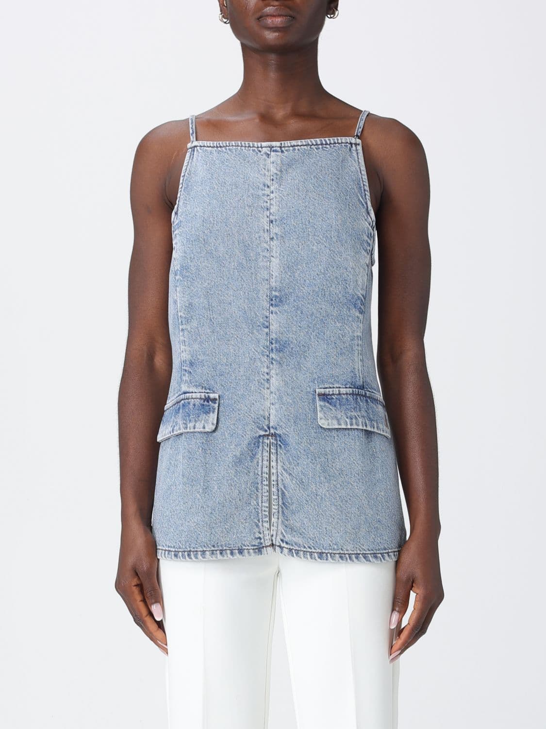 Armani Exchange Top Woman color Stone Washed