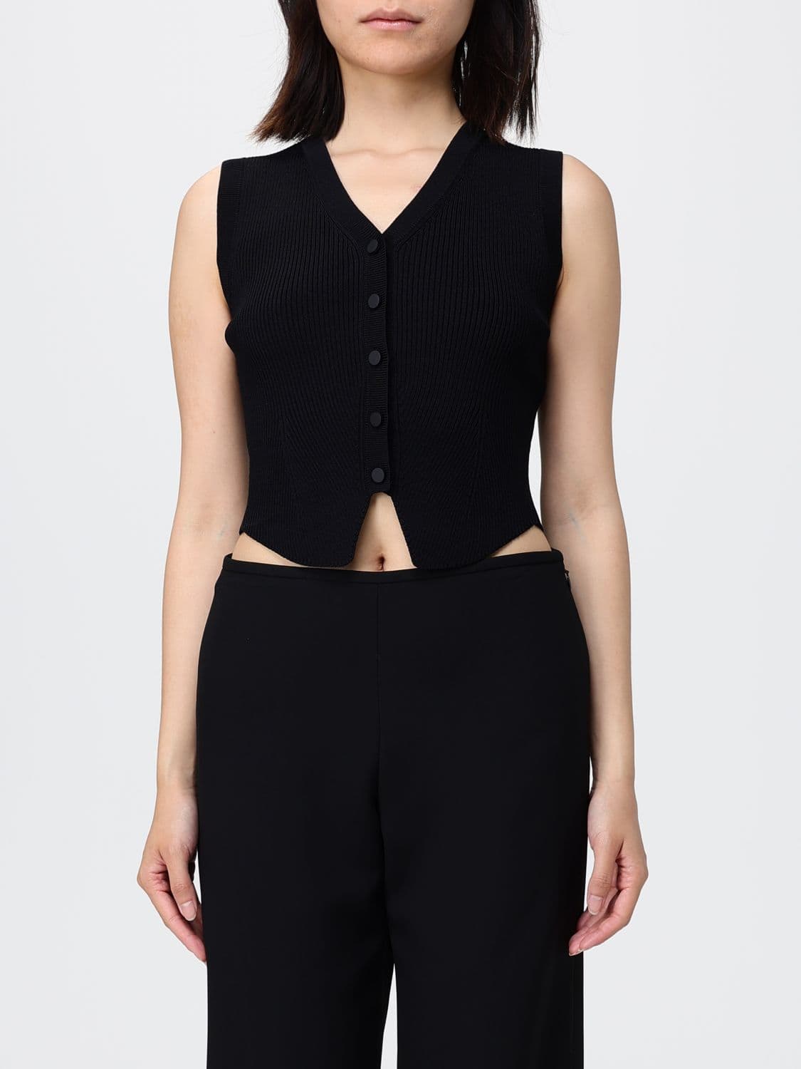 Armani Exchange Waistcoat Woman color Black