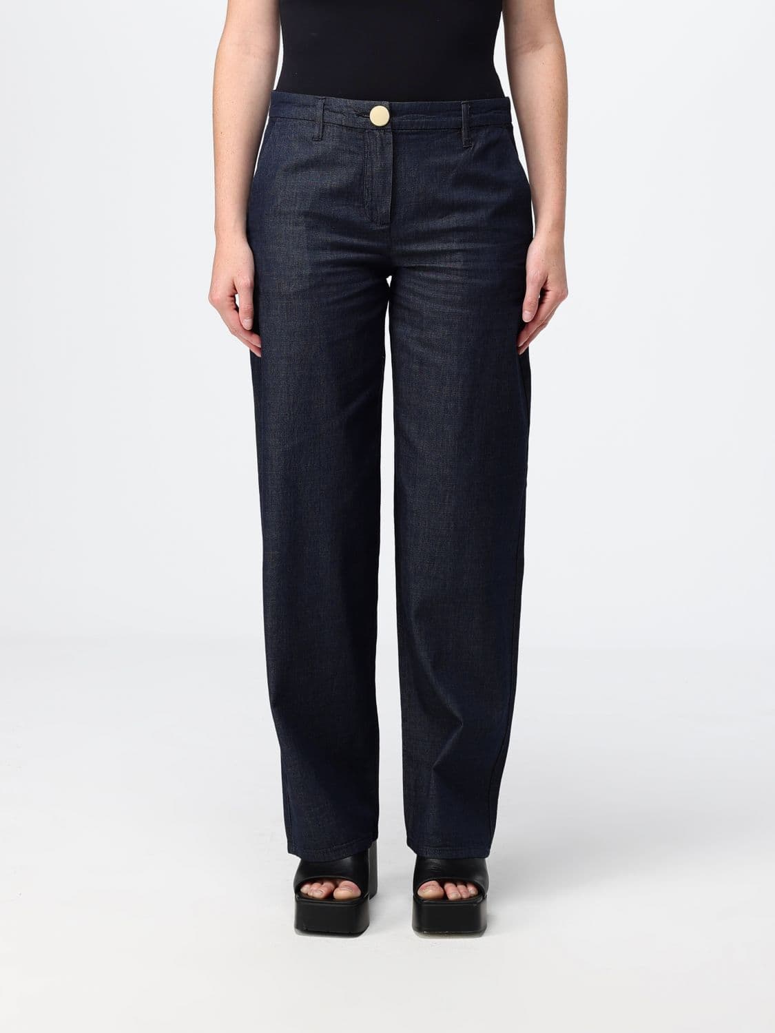 Armani Exchange Pants Woman color Denim