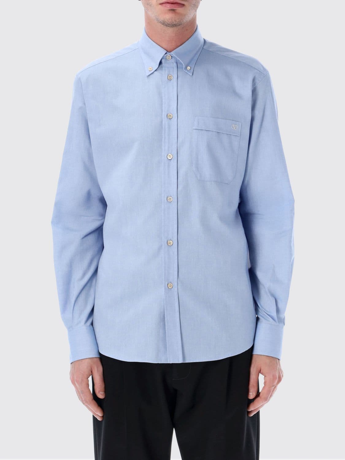 Valentino Shirt Men color Sky Blue