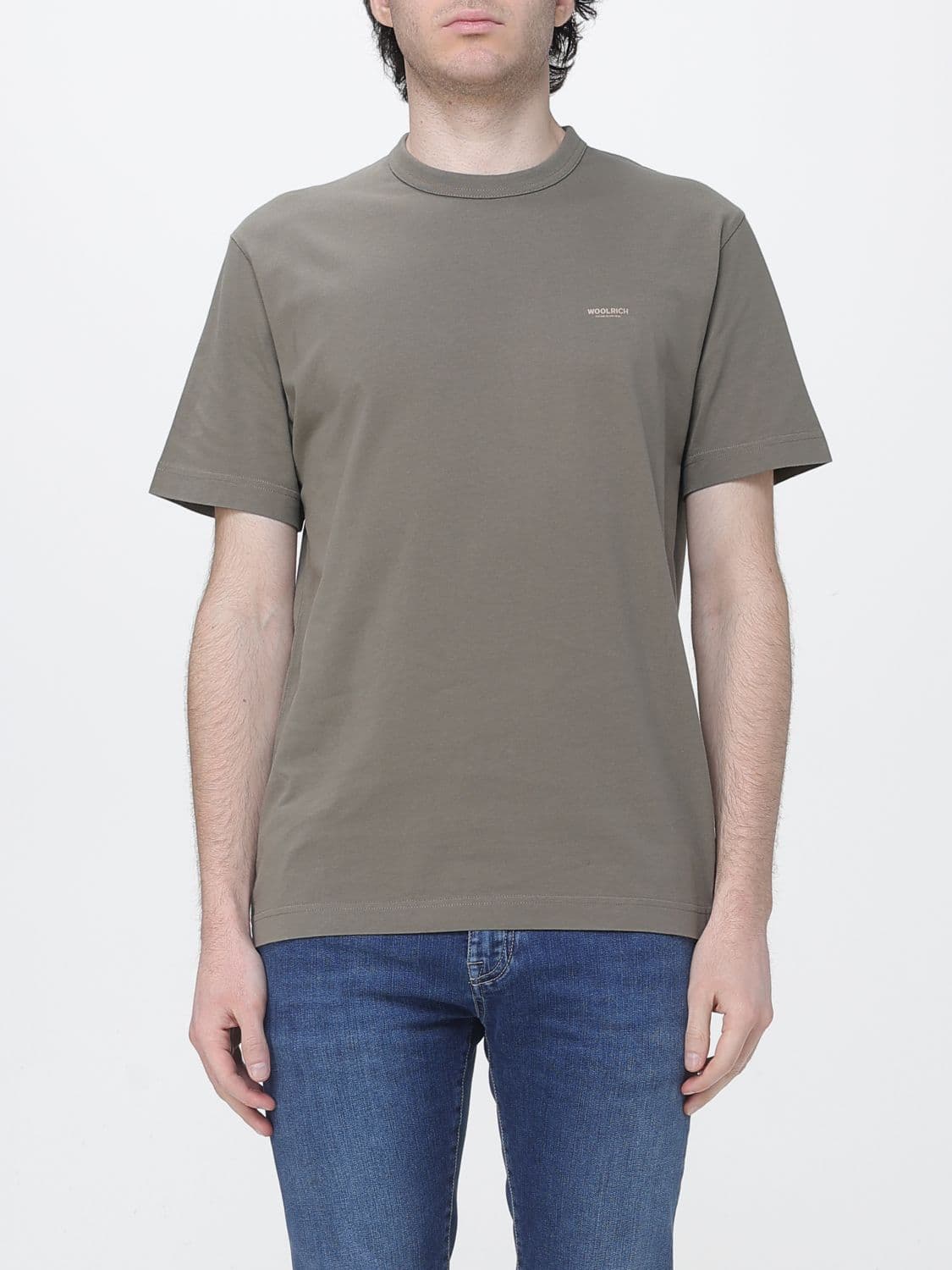 Woolrich T-Shirt Men color Olive