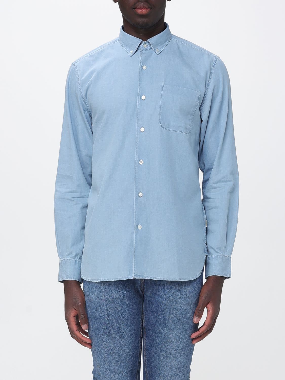 Woolrich Shirt Men color Denim