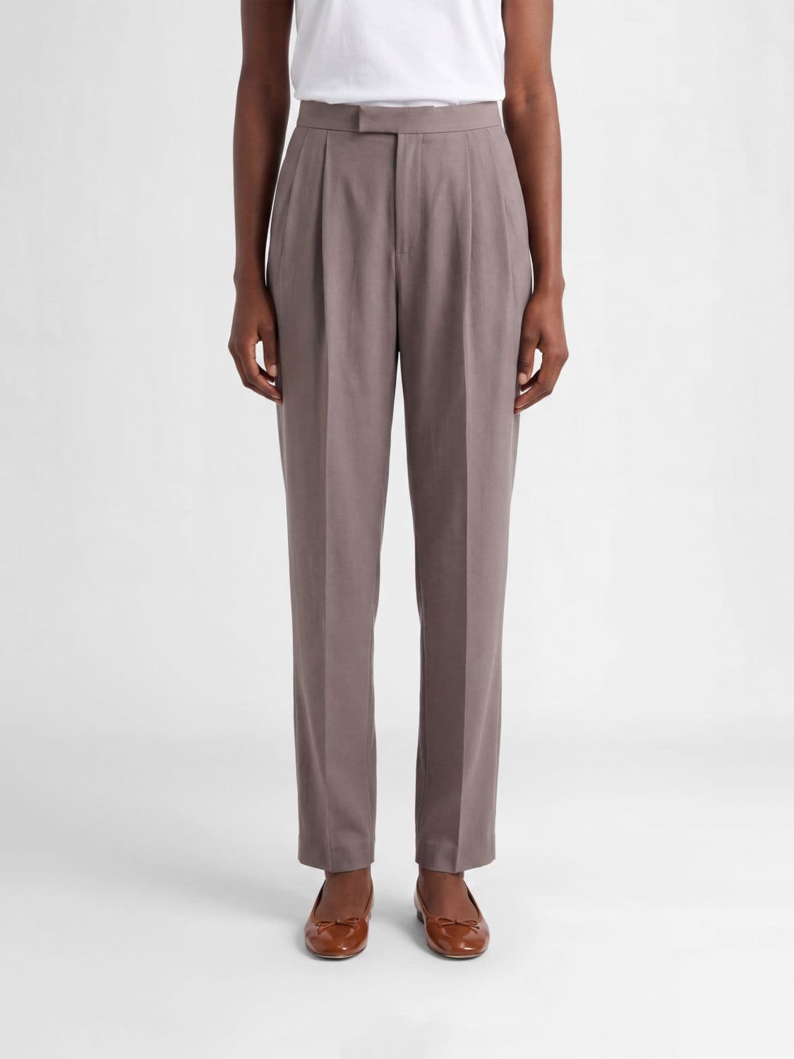 Saint Laurent Pants Woman color Grey · 40
