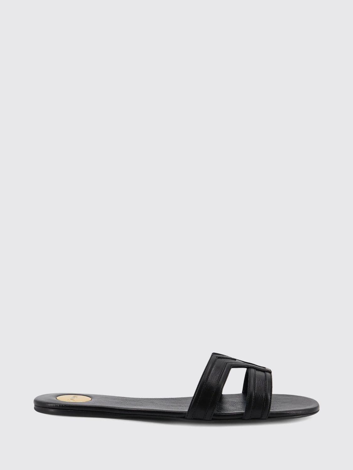 Saint Laurent Heeled Sandal Woman color Black