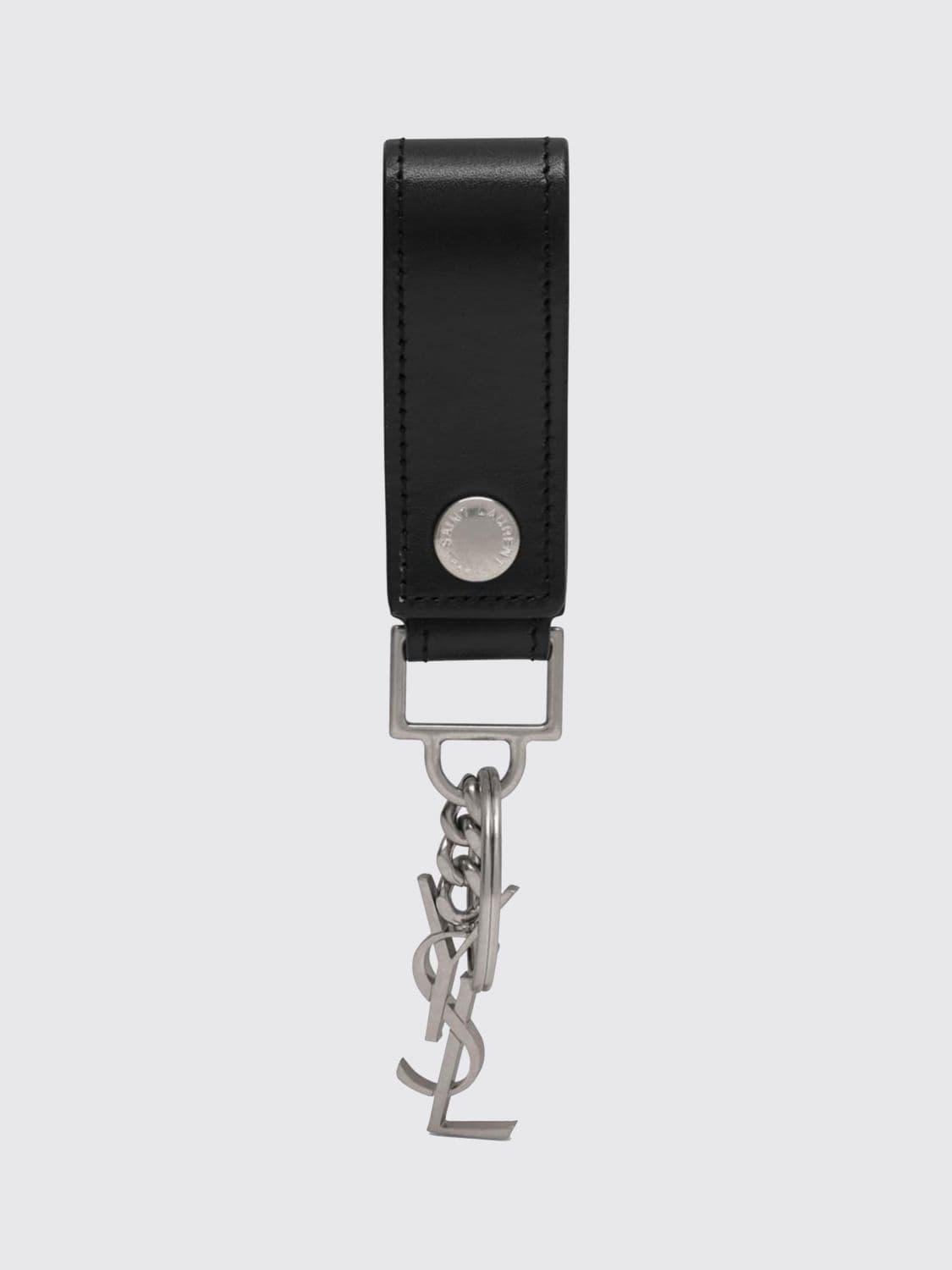 Saint Laurent Keyring Men color Black · OS